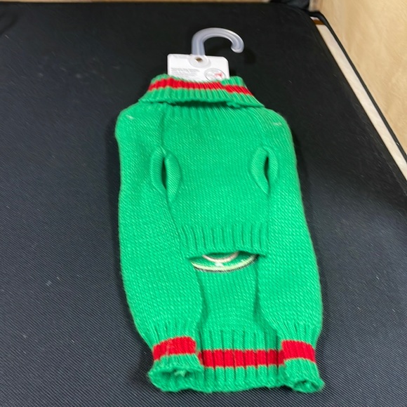 Dog sweater Christmas Santa, avocado - Picture 6 of 7